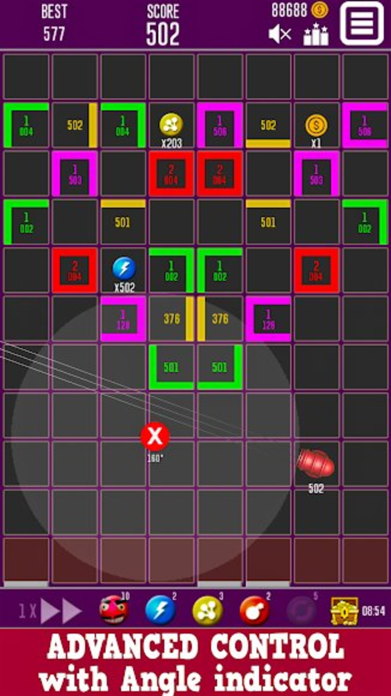 Balls Chain(滑动砖破碎球)  v1.21图1