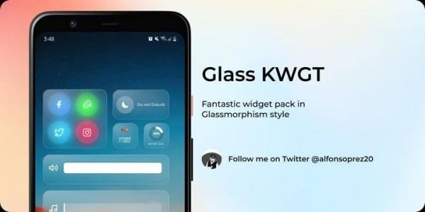 Glass KWGT  v1.1图4