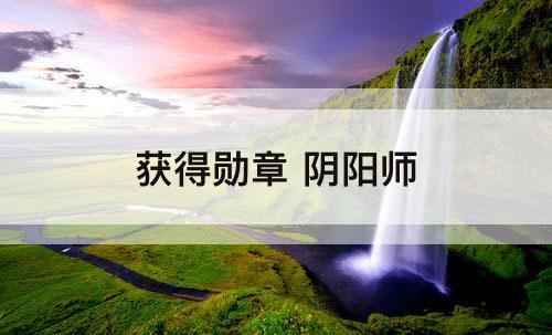 获得勋章 阴阳师