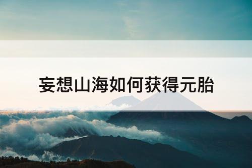 妄想山海如何获得元胎
