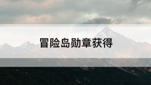 冒险岛勋章获得