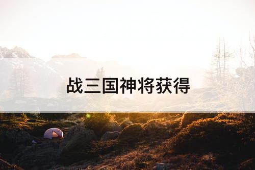 战三国神将获得