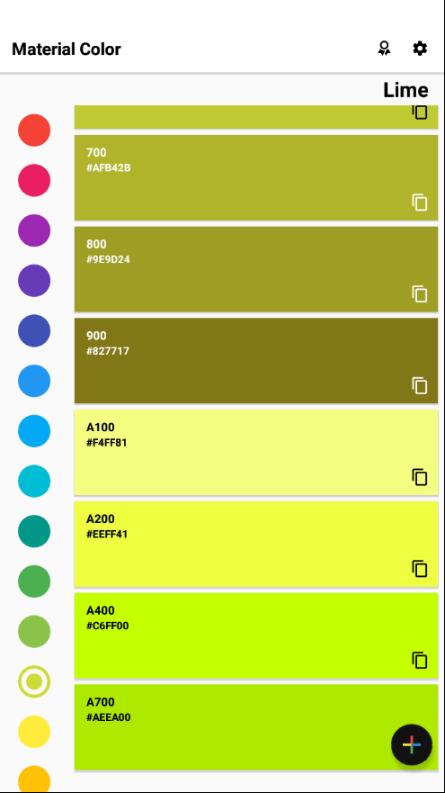 质感设计配色板(Material Color)  v1.6图2