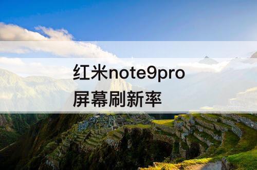 红米note9pro屏幕刷新率