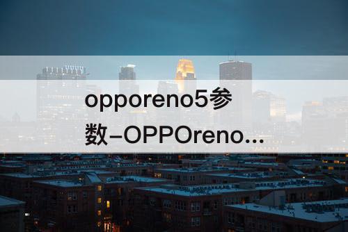 opporeno5参数-OPPOreno5参数配置