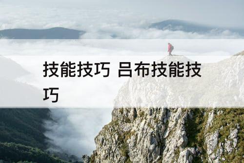 技能技巧 吕布技能技巧