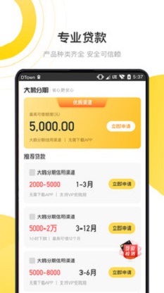 大鹅分期贷款手机版