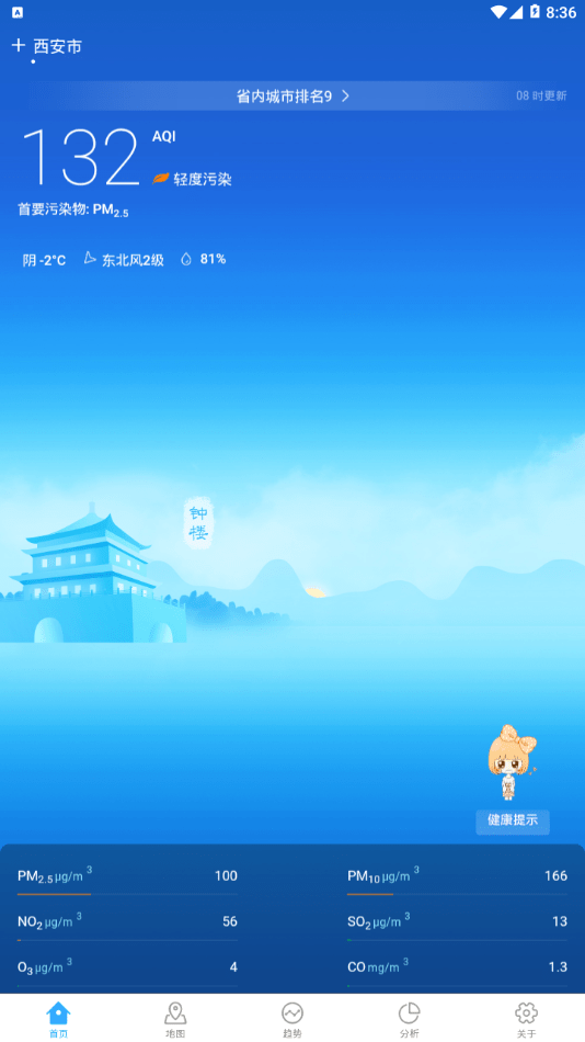 陕西空气质量  v1.0.9图1