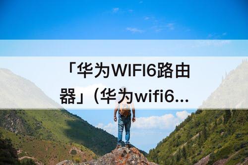 「华为WIFI6路由器」(华为wifi6路由器红灯一直闪)